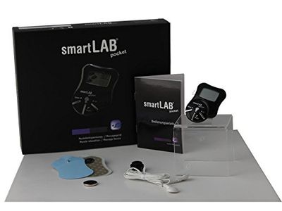 smartLAB Pocket Spierontspanningsmassageapparaat, beschikt over 3 modi voor sport, schoonheid en massage, zeer klein en handig, ook voor onderweg