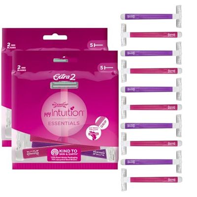 Wilkinson Sword - Extra 2 Beauty - Maquinilla desechable de 2 hojas - Pack de 2 x 5 unidades
