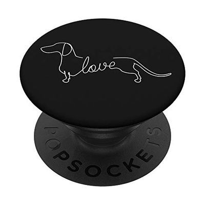 PopSockets Bassotto Chiweenie Wiener Cane Love Art Sketch Puppy PopGrip Intercambiabile