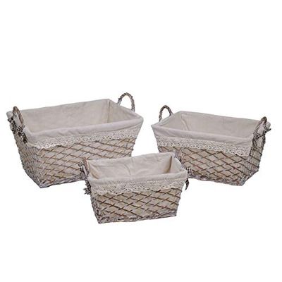 Vacchetti Giuseppe 2315980000 Carrello, Vimini, Bianco, Medio
