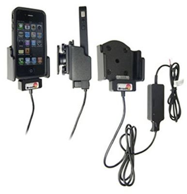 Brodit Actieve houder met kantelbaar draaibaar voor Apple iPhone 4/4S met huid