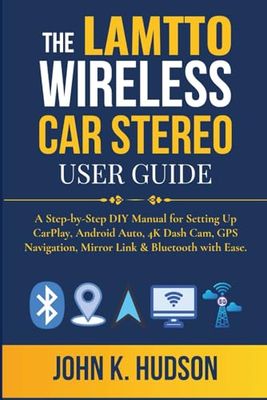 The LAMTTO Wireless Car Stereo User Guide: A Step-by-Step DIY Manual for Setting Up CarPlay, Android Auto, 4K Dash Cam, GPS Navigation, Mirror Link & Bluetooth with Ease.