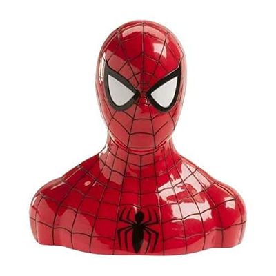 Dekora - 204011 Spiderman Spaarpot voor kinderen met biljetten van eetpapier, rood