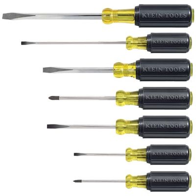 Klein Tools 85076 - Set di cacciaviti con impugnatura ammortizzante, 7 pezzi