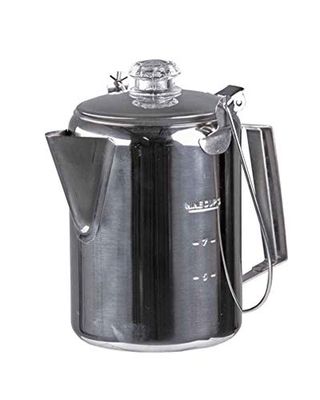 Mil-Tec Caffettiera in acciaio inox con percolatore (9 tazze)