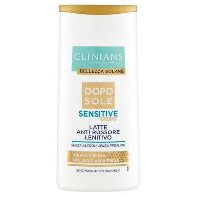 CLINIANS | Leche Calmante Sensitive After Sun, con extracto de Avena, Bisabolol, Niacinamida, Manteca de Karité y Jugo de Aloe Bio, 200mL