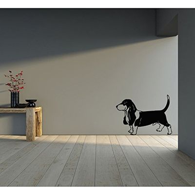 Tatoutex Stickers Chien Le Basset - Or, L 30cm x H 23cm