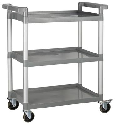 Winco Utility Cart UC-2415G, Plastic, Gray