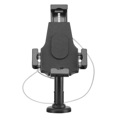 VoltShine Supporto antifurto da Tavolo e da Parete, Regolabile, 1 Perno, Compatibile con Tablet, Colore Nero, Ideale per Sicurezza e visualizzazione.