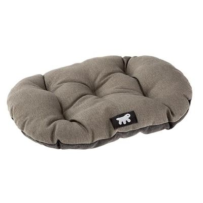 Ferplast Panier Chien Relax, Coussin pour Chiens de Petite Taille, Panier Chat, Tapis pour niches et Voitures, Lavable, en Coton avec Rembourrage Doux, 55 x 36 cm. Marron