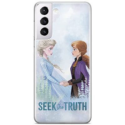 ERT GROUP mobiltelefonfodral för Samsung S21 originalt och officiellt licensierat Disney mönster Frozen 006 optimalt anpassad till formen på mobiltelefonen, fodral tillverkad av TPU-plast