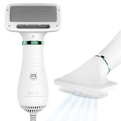 Hondenföhn | Föhn en Borstel in één | Compact en Licht in Gewicht | Stille Waterblazer | Dierenborstel voor kleine en middelgrote Honden, Katten en andere Huisdieren | Stille Waterblazer | Pet Grooming Dryer