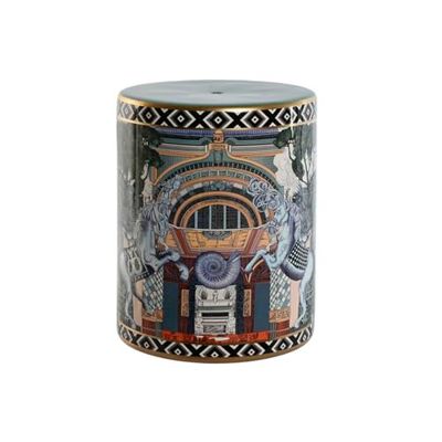 Home ESPRIT Hjälpbord Turkos Porslin 34 x 34 x 43,5 cm