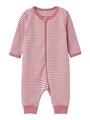 Bestseller A/S Nbnnightsuit Zip Y/D Core Noos Pyjamas Unisex Vuxen, Rose Bord, 48