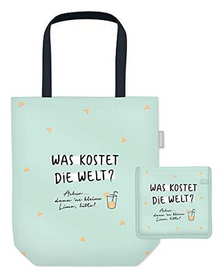 GRAFIK WERKSTATT Das Original Women's Einkaufstasche Shopping Bag, Turquoise (Indigo), 39x45x39 Centimeters (B x H x T)