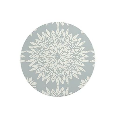 Questo Casa, Tapis de Souris Rond imprimé numérique avec Fond antidérapant pour Bureau et Maison Diamètre 22 cm