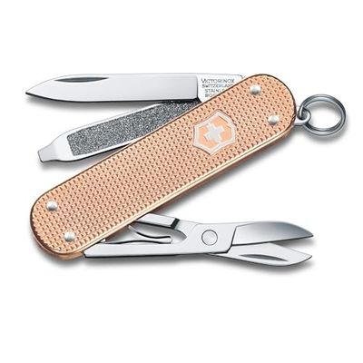 Victorinox, Classic SD Alox, Coltellino Svizzero, Originale, Multiuso, Campeggio, 5 Funzioni, Lama, piccola, Lima per unghie
