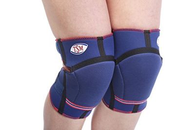 TSM 88 2457 Bandage de Sport Protection pour Genoux Bleu Taille S