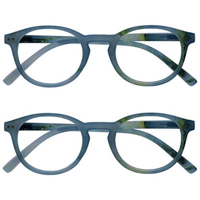 Opulize Zen Pack 2 óculos de distância curto de vista miopia pequeno turquesa homens mulheres MM24-Q -1,50