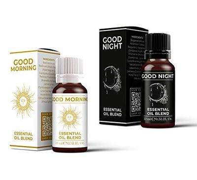 Good Morning & Good Night eterisk olja blandning tvillingpaket (2 x 50 ml)