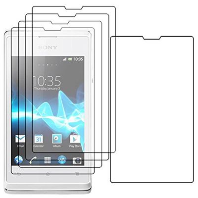 ebestStar - Pack x5 Protector Pantalla Compatible con Sony Xperia E C1505, Sony C1504 Películas Flexibles Anti Huellas Anti arañazos, Instalacion Sin-Burbujas [Aparato: 113.5 x 61.8 x 11mm, 3.5'']