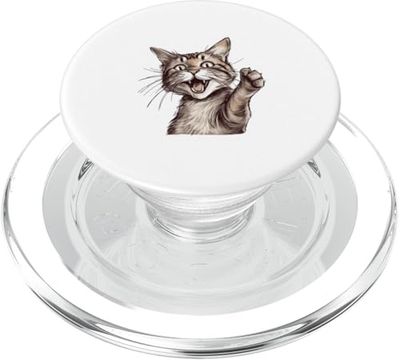 divertida cita sarcástica diseño irónico gato PopSockets PopGrip para MagSafe