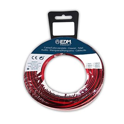 Bobina parallela 2 x 1,5 mm rosso/nero 20 m (Audio)