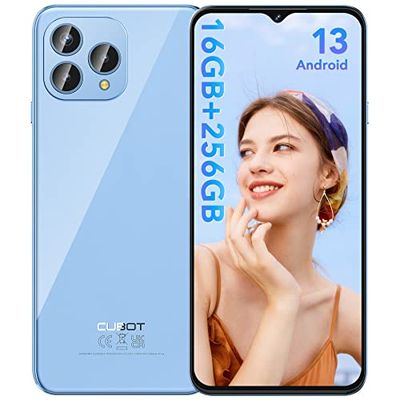 CUBOT P80 - Smartphone FHD+ da 6,5", 8 GB e 256 GB, tripla fotocamera da 48 MP, batteria da 5200 mAh, Android 13, processore OctaCore, colore blu