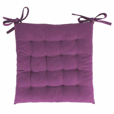 GALILEO SpA Juego de 5 Cojines para Silla con Cordones, 40 x 40 cm, Morado Berenjena, Sibila