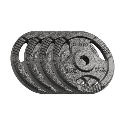 Rebel halterset gietijzer 4 x 5 kg boring 31 mm handvat plaat RBA-2134