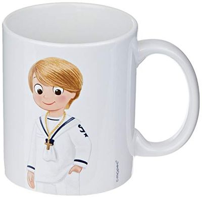 Mopec G754.7 Tasse en céramique Primeira Comunhão Marinero Mano dans poche, porcelaine