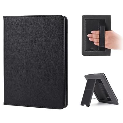 Custodia per Kindle Paperwhite 2024 7" (12a generazione) con supporto e cinturino da polso Auto Wake/Sleep, Kindle Colorsoft Signature Edition 2024, Kickstand Smart Cover Case con scomparto per carte