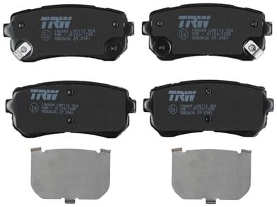 TRW GDB3636 Conjunto de 4 pastilhas de travão para Hyundai Tucson III (TL, TLE) 2015-2023 eixo traseiro e outros veículos