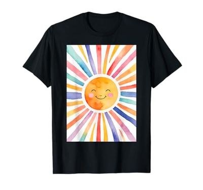 Decorazioni estive Boho Sun Stripes Sunshine Maglietta