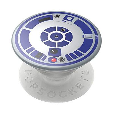 PopSockets PopGrip - Supporto e Impugnatura per Telefoni Cellulari e Tablet con un Top Intercambiabile - R2-D2 Icon