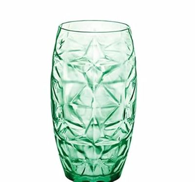BigBuy Cooking Glas Oriente groen glas 470 ml (6 stuks)