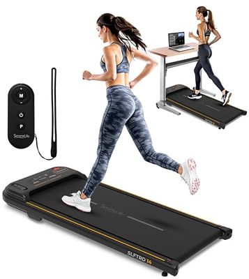 SereneLife Draagbare Loopband- Compacte Hardloopband- Elektrische Fitness Loopband voor Onder het Bureau- Slimme Snelheidsregeling- Loopmat- Mini Draagbare Thuisloopband