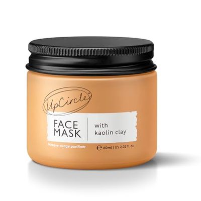 UpCircle Hydrating Kaolin Clay Face Mask with Olive Powder 60ml - Detoxifying Mask To Clear Spots, Blackheads + Prevent Breakouts - Turmeric Oil, Aloe Vera, + Cocoa Butter – Natural + Vegan