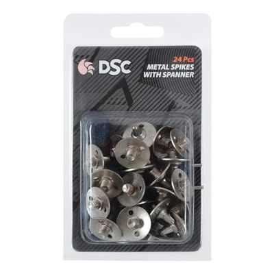 DSC Pointes Et Clés en Métal Unisexe pour Adultes en Fibre Métallisée pour Chaussures de Cricket, Multicolore