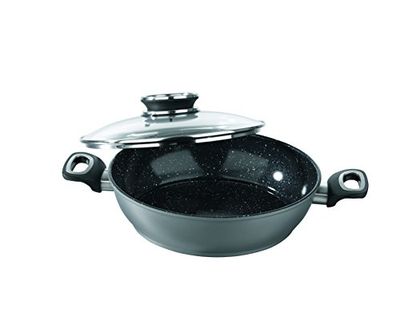 TV Unser Original 08835 Bratoni Aroma – Padella con Coperchio in Vetro, 28 cm