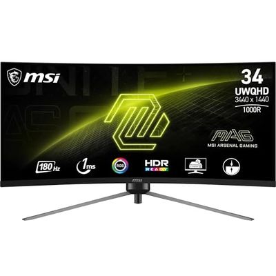 MSI MAG 345CQR écran plat de PC 86-4 cm (34") 3440 x 1440 pixels UltraWide Dual Quad HD Noir