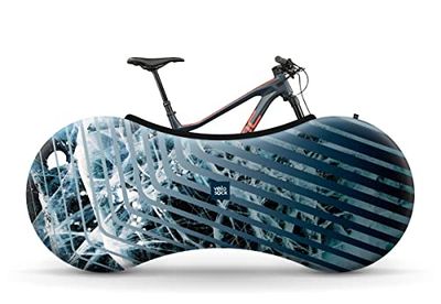 Velo Sock Bicycle Indoor Cover for Storage and Transportation, Stretchy Dirt Proof Fabric, Bike Travel Protection Cover - Ice Scraper