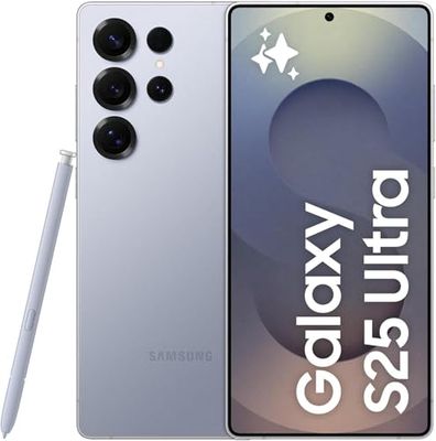 Samsung Galaxy S25 Ultra AI Smartphone met Galaxy AI, zonder abonnement, mobiele telefoon met Android, 12 GB RAM, 512 GB geheugen, 200 MP-camera, titanium zilverblauw, 3 jaar fabrieksgarantie