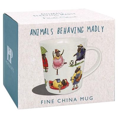 The Leonardo Collection Finola Stack Sheep Mug for Home & Kitchen | Stylish Ceramic Mugs for Tea & Coffee | Lovely Cup Set for Mens Gifts & Birthday Gifts for Women
