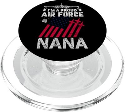 Proud Air Force Nana Military US Air Force Family Matching PopSockets PopGrip for MagSafe