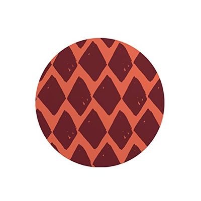 Questo Casa, Ronde digitaal bedrukte muismat, antislip onderkant, voor kantoor en thuis, diameter: 22 cm
