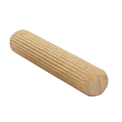 SECOTEC Tasselli in legno di faggio, scanalati, Ø 8 x 30 mm, 150 pezzi