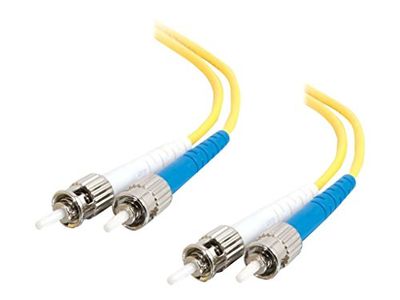 C2G 30m Fibre/Fiber Optic Cable for Gigabit Ethernet Applications ST/ST LSZH Duplex Multimode 9/125 SM Fibre