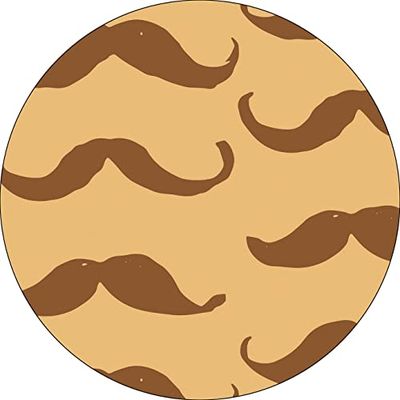 Bonateks, Round Digital Printed Mouse Pad, Non-Slip Base, for Office and Home, Diameter:22cm