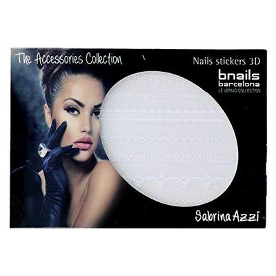 SABRINA AZZI Sabrina Bnails Deco Stickers 2 White Lace (111), Standard, One